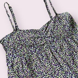Old Navy Sundress Sleeveless Purple Blue Green Confetti Size XS